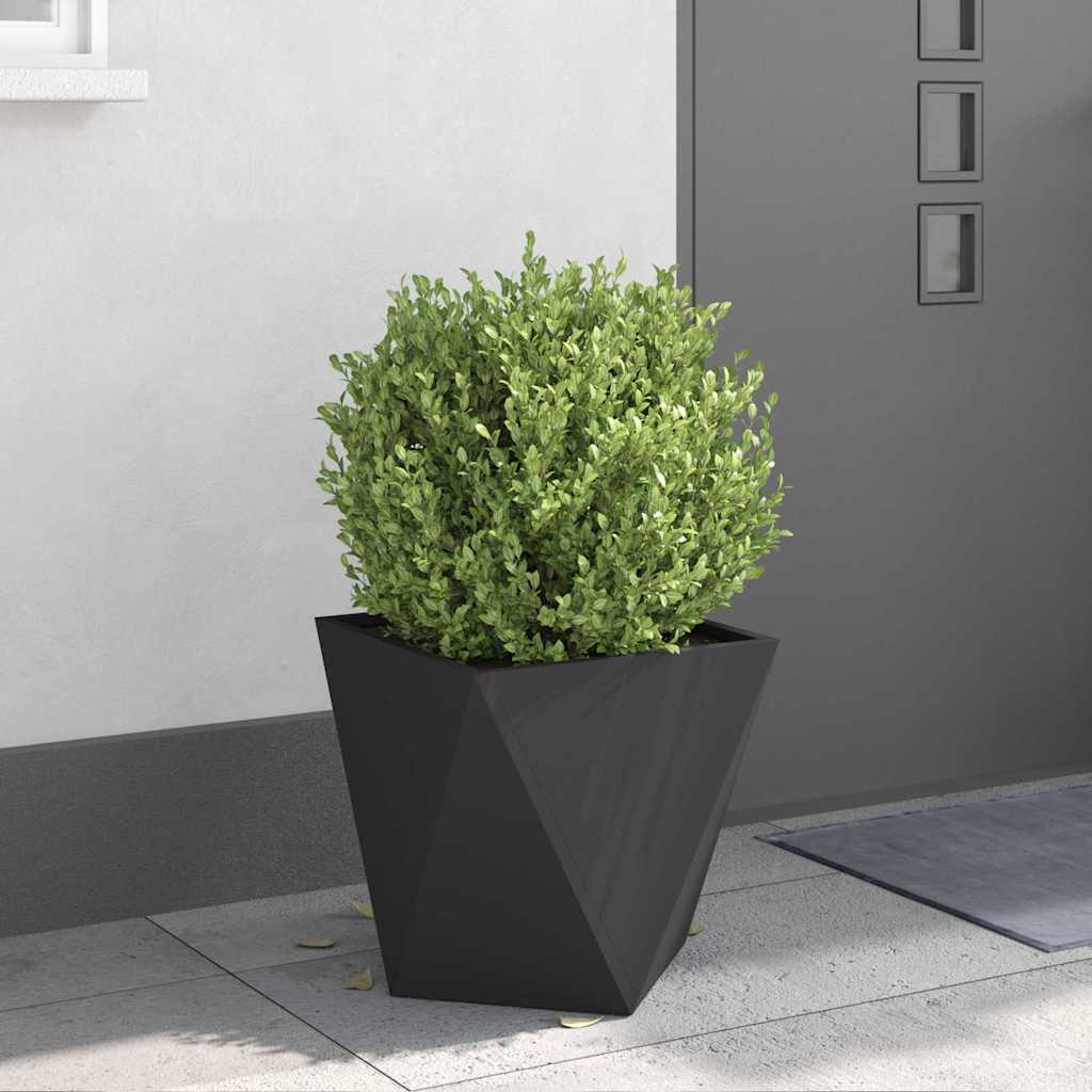 Plantekasse Sort 40 x 40 x 40 cm Stål