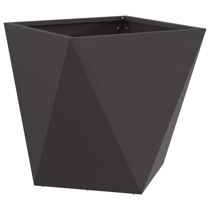 Plantekasse 2 stk. Sort 40 x 40 x 40 cm Stål