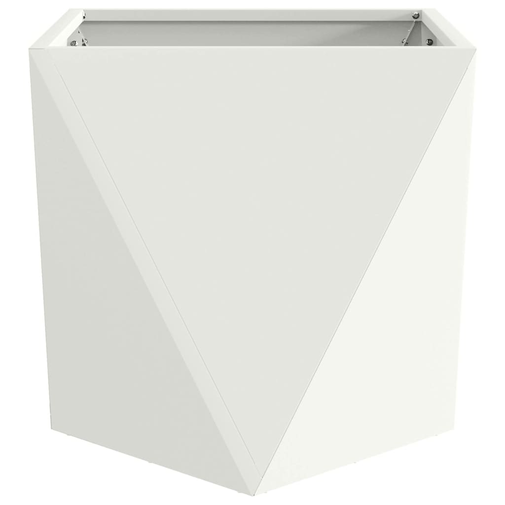 Plantekasse Hvid 40 x 40 x 40 cm Stål