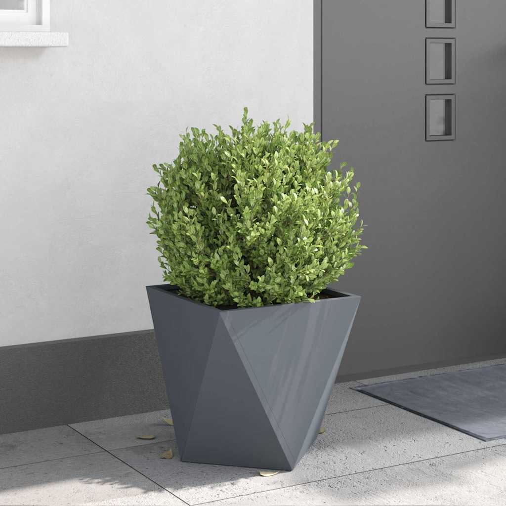 Plantekasse Antracit 40 x 40 x 40 cm Stål