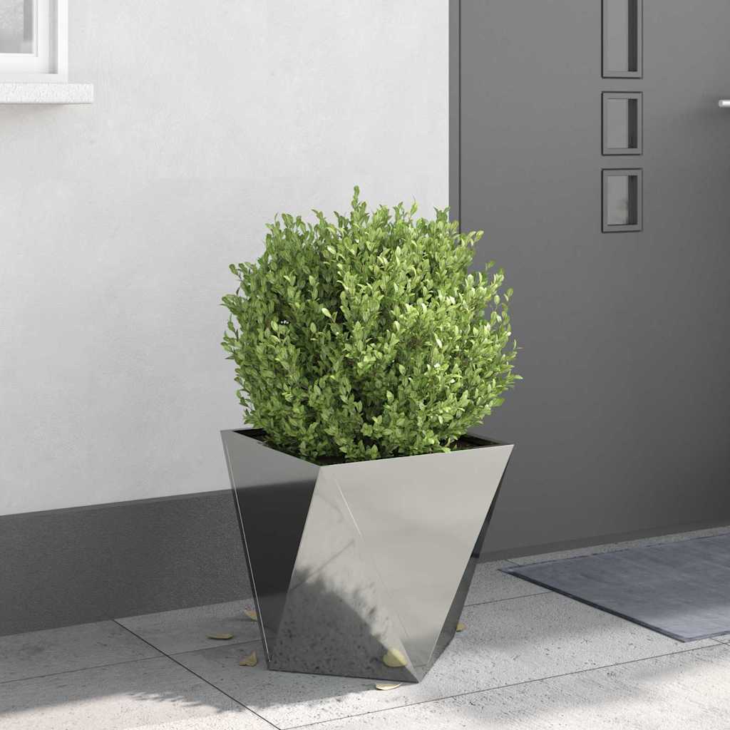 Plantekasse Sølv 40 x 40 x 40 cm Galvaniseret stål