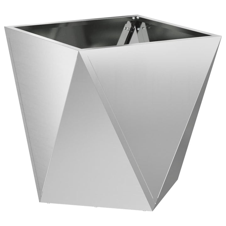 Plantekasse Sølv 40 x 40 x 40 cm Galvaniseret stål