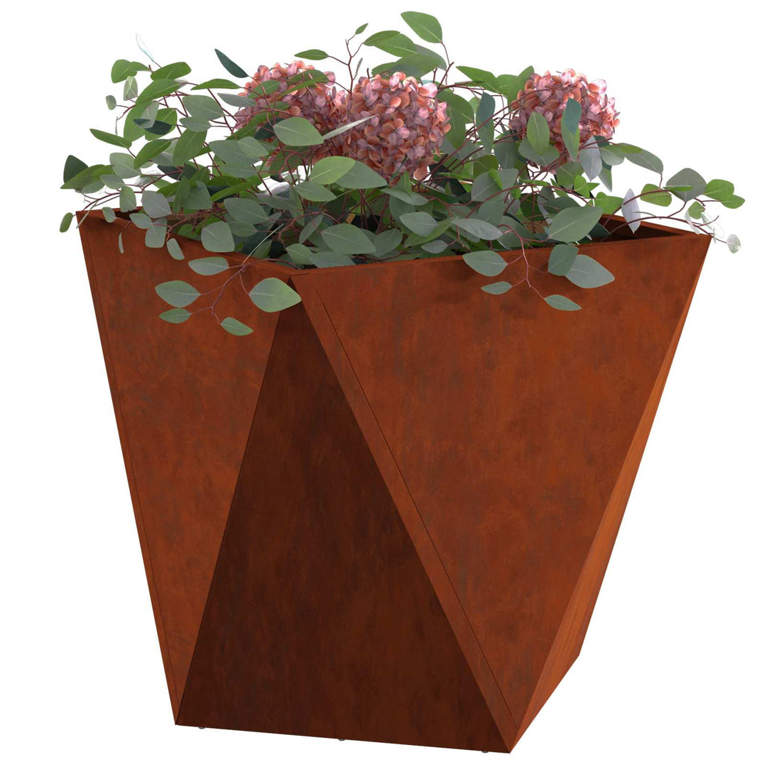 Plantekasse Rusten 40 x 40 x 40 cm Cortenstål