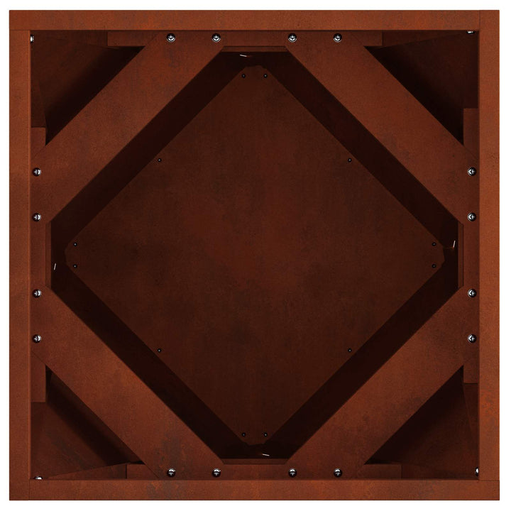 Plantekasse 2 stk. Rusten 40 x 40 x 40 cm Cortenstål