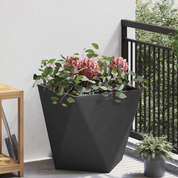 Plantekasse Sort 50 x 50 x 50 cm Stål