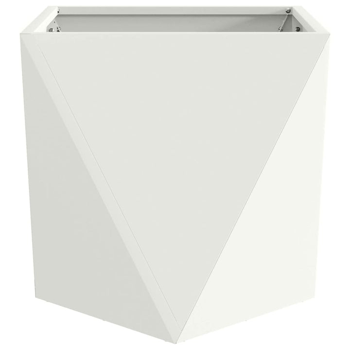 Plantekasse Hvid 50 x 50 x 50 cm Stål