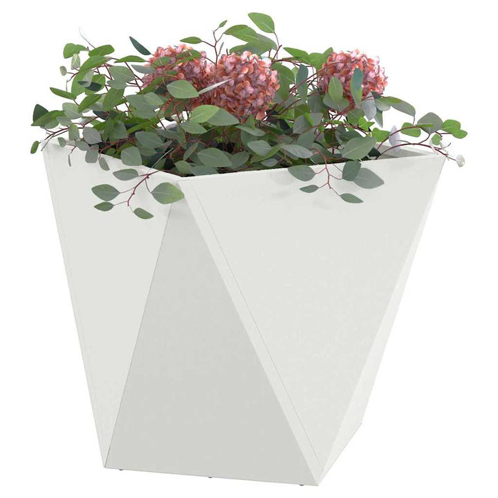 Plantekasse Hvid 50 x 50 x 50 cm Stål