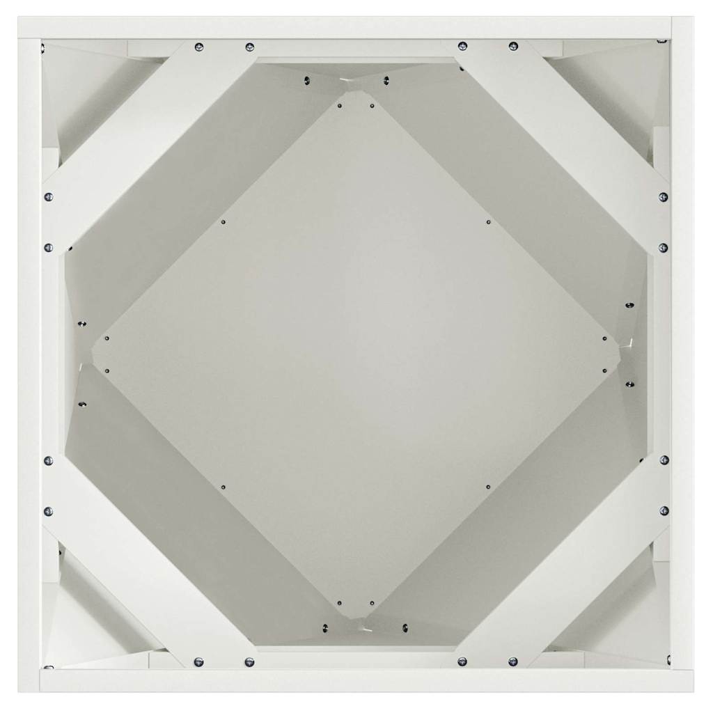 Plantekasse Hvid 50 x 50 x 50 cm Stål