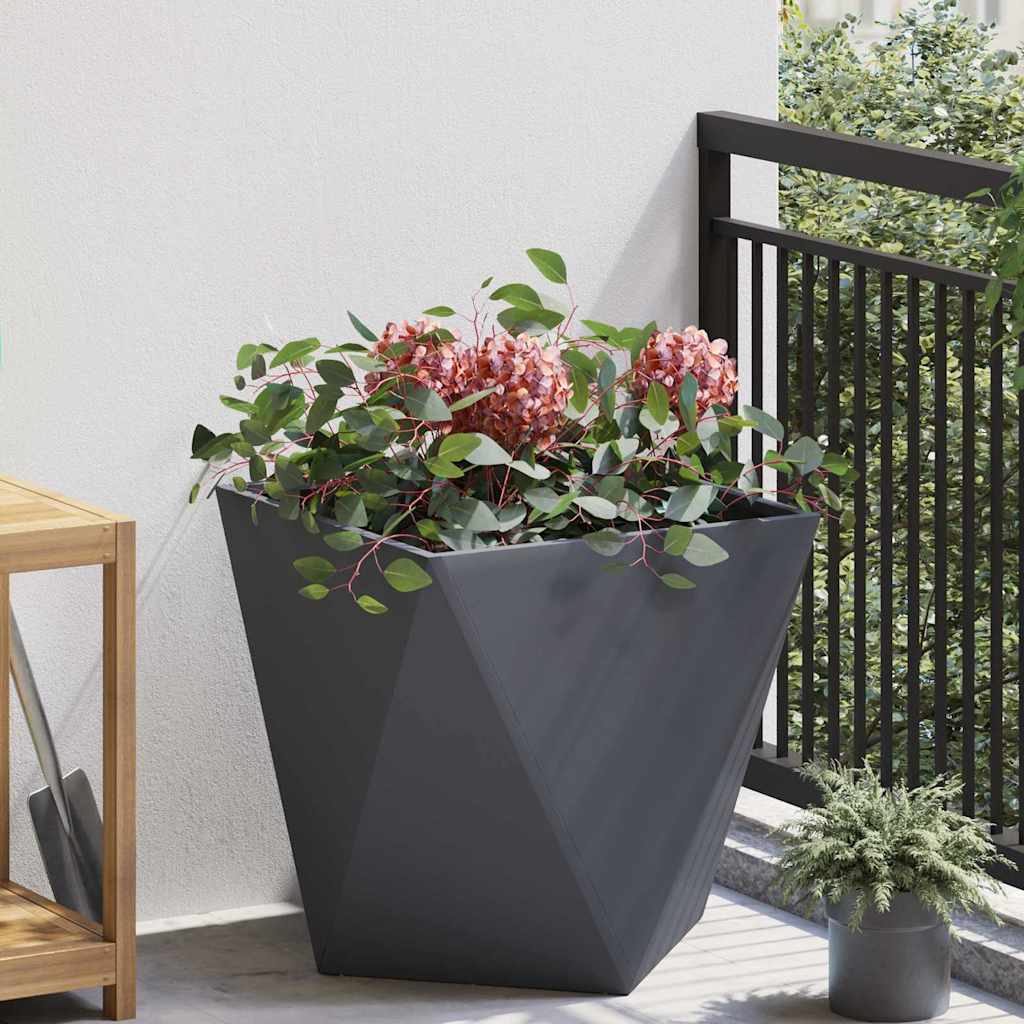 Plantekasse Antracit 50 x 50 x 50 cm Stål