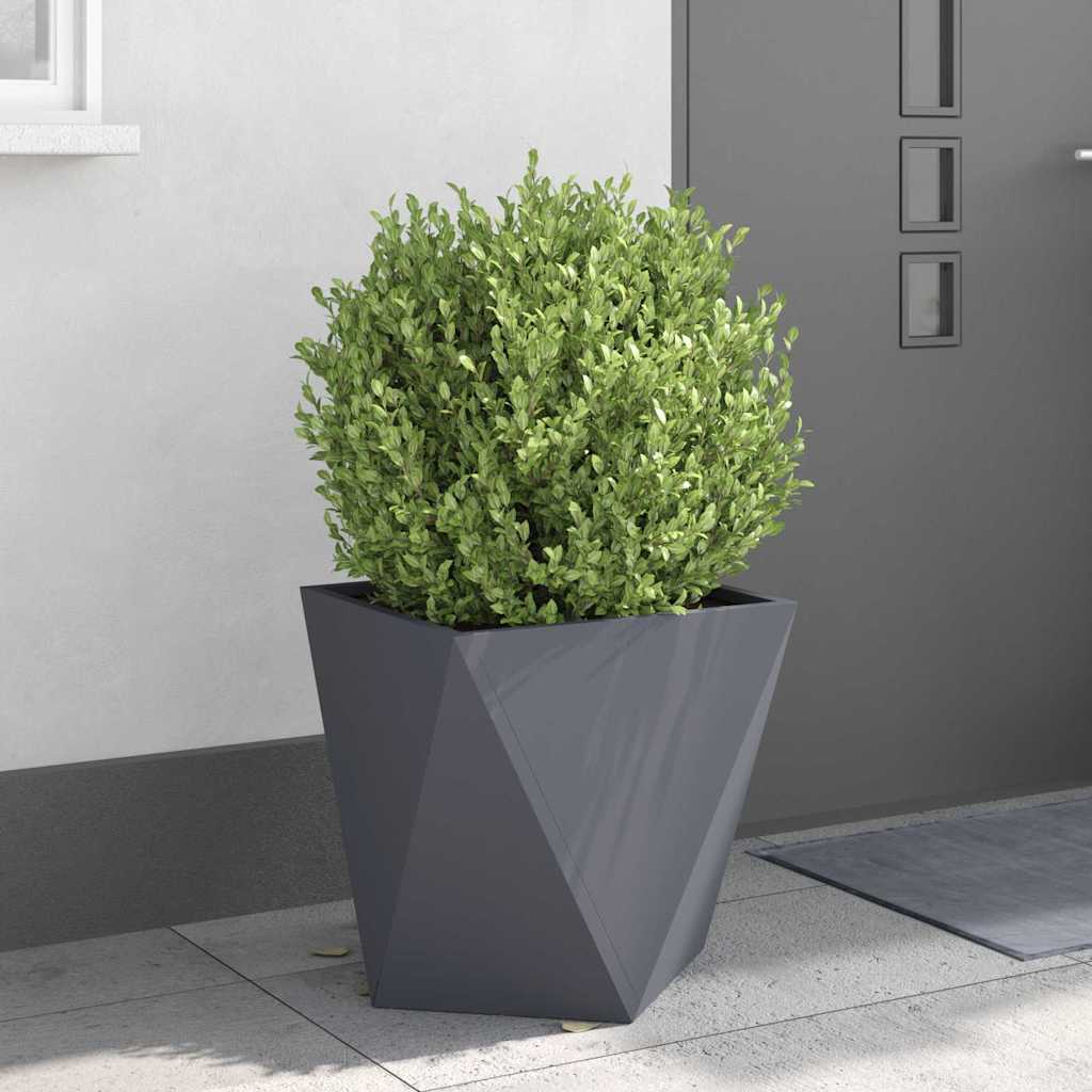 Plantekasse Antracit 50 x 50 x 50 cm Stål