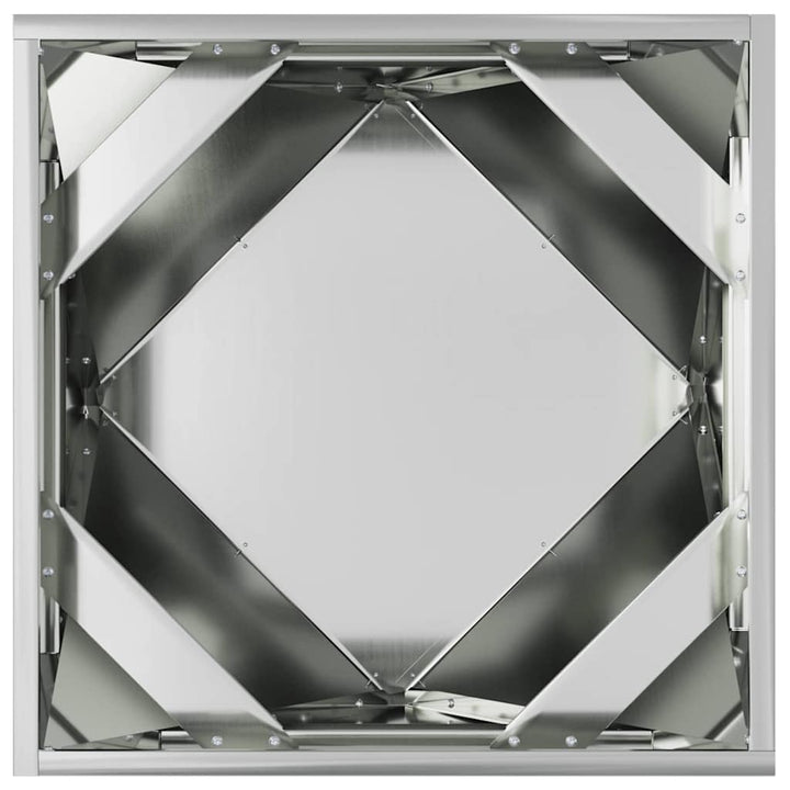 Plantekasse 2 stk. Sølv 50 x 50 x 50 cm Galvaniseret stål
