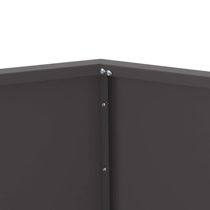 Plantekasse Sort 100 x 100 x 80 cm Stål