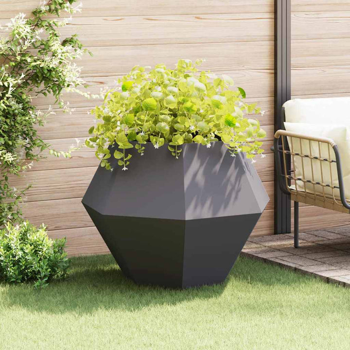 Plantekasse Sort 100 x 100 x 80 cm Stål