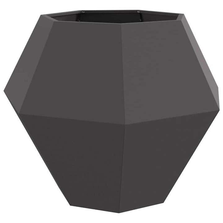 Plantekasse Sort 100 x 100 x 80 cm Stål