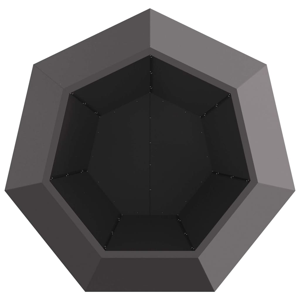 Plantekasse Sort 100 x 100 x 80 cm Stål