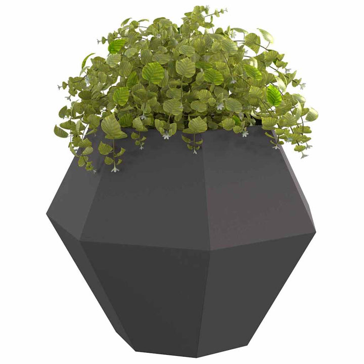 Plantekasse 2 stk. Sort 100 x 100 x 80 cm Stål