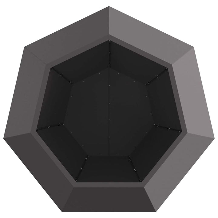 Plantekasse 2 stk. Sort 100 x 100 x 80 cm Stål