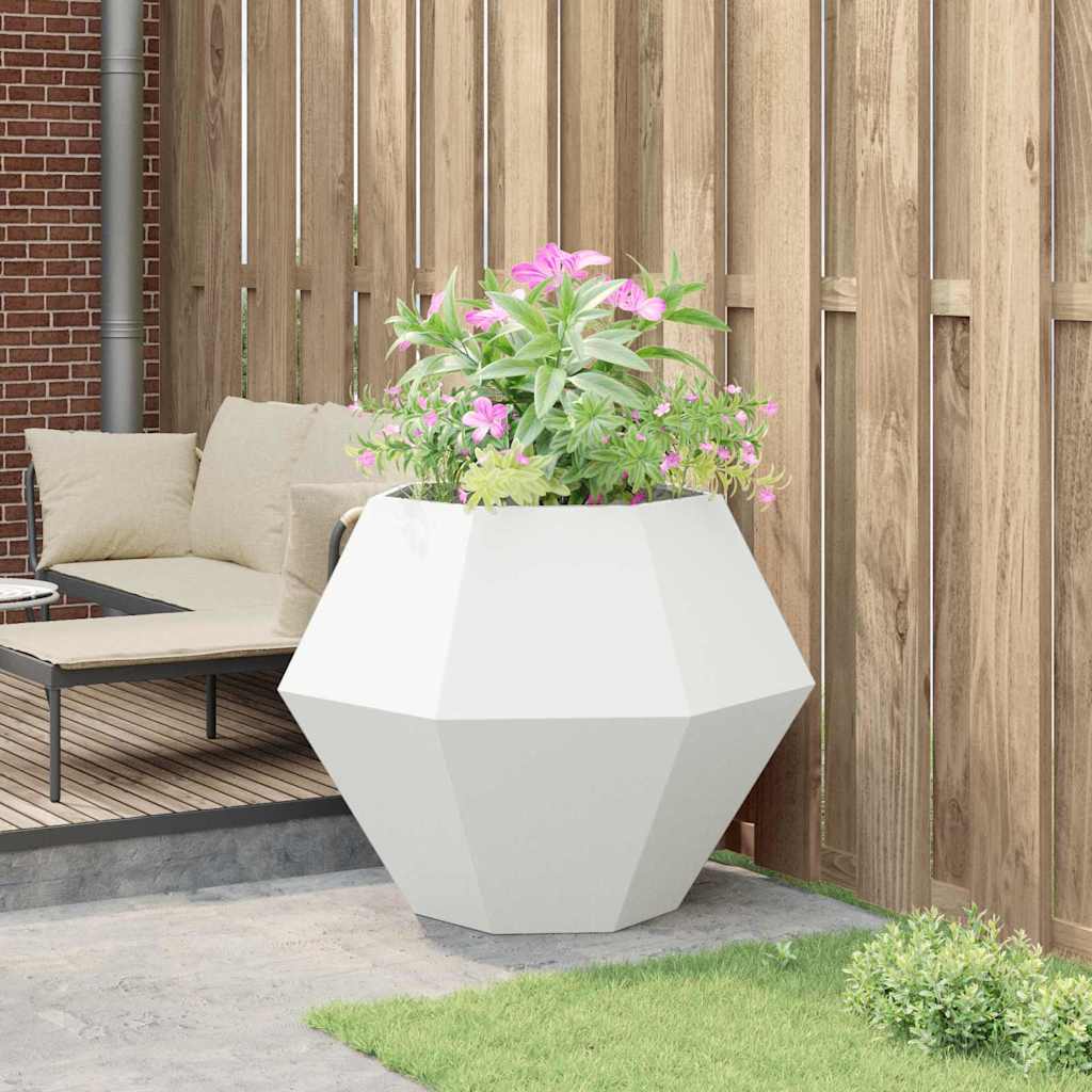 Plantekasse Hvid 100 x 100 x 80 cm Stål