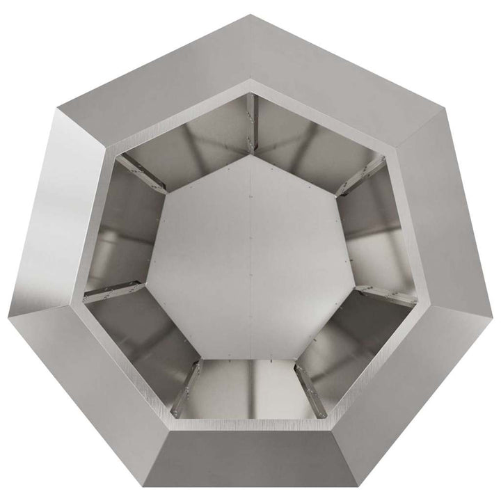 Plantekasse 2 stk. Sølv 100 x 100 x 80 cm Rustfrit stål