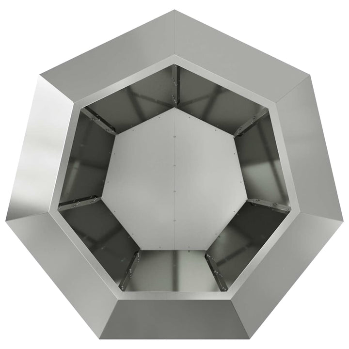 Plantekasse Sølv 100 x 100 x 80 cm Galvaniseret stål