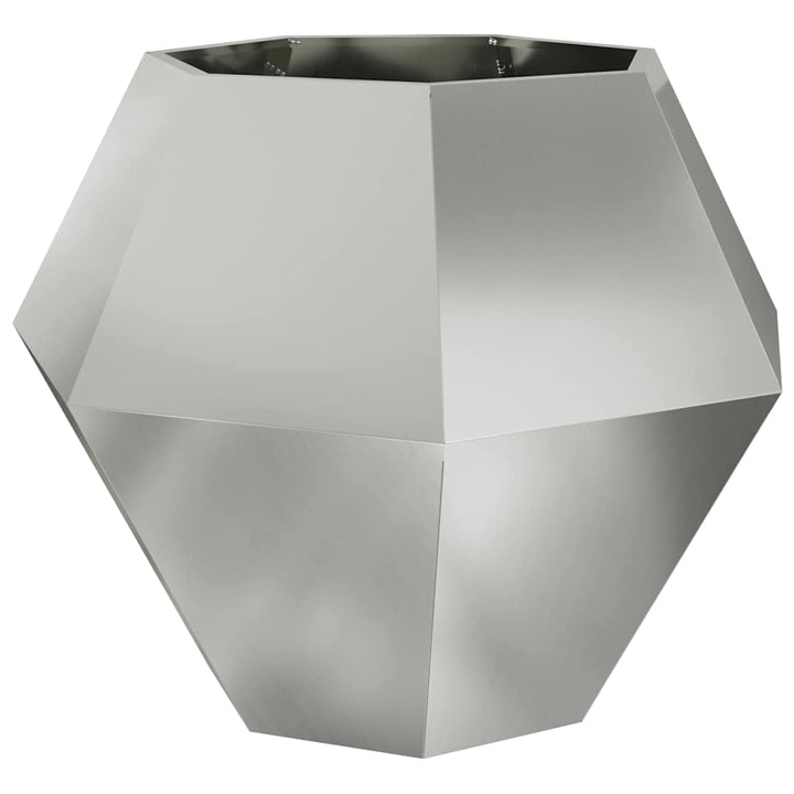 Plantekasse 2 stk. Sølv 100 x 100 x 80 cm Galvaniseret stål
