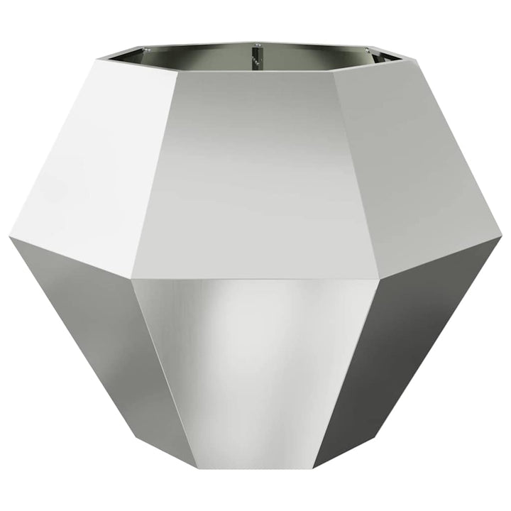 Plantekasse 2 stk. Sølv 100 x 100 x 80 cm Galvaniseret stål