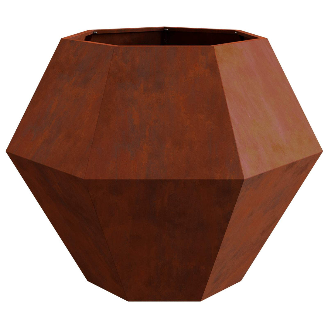Plantekasse Rusten 100 x 100 x 80 cm Cortenstål