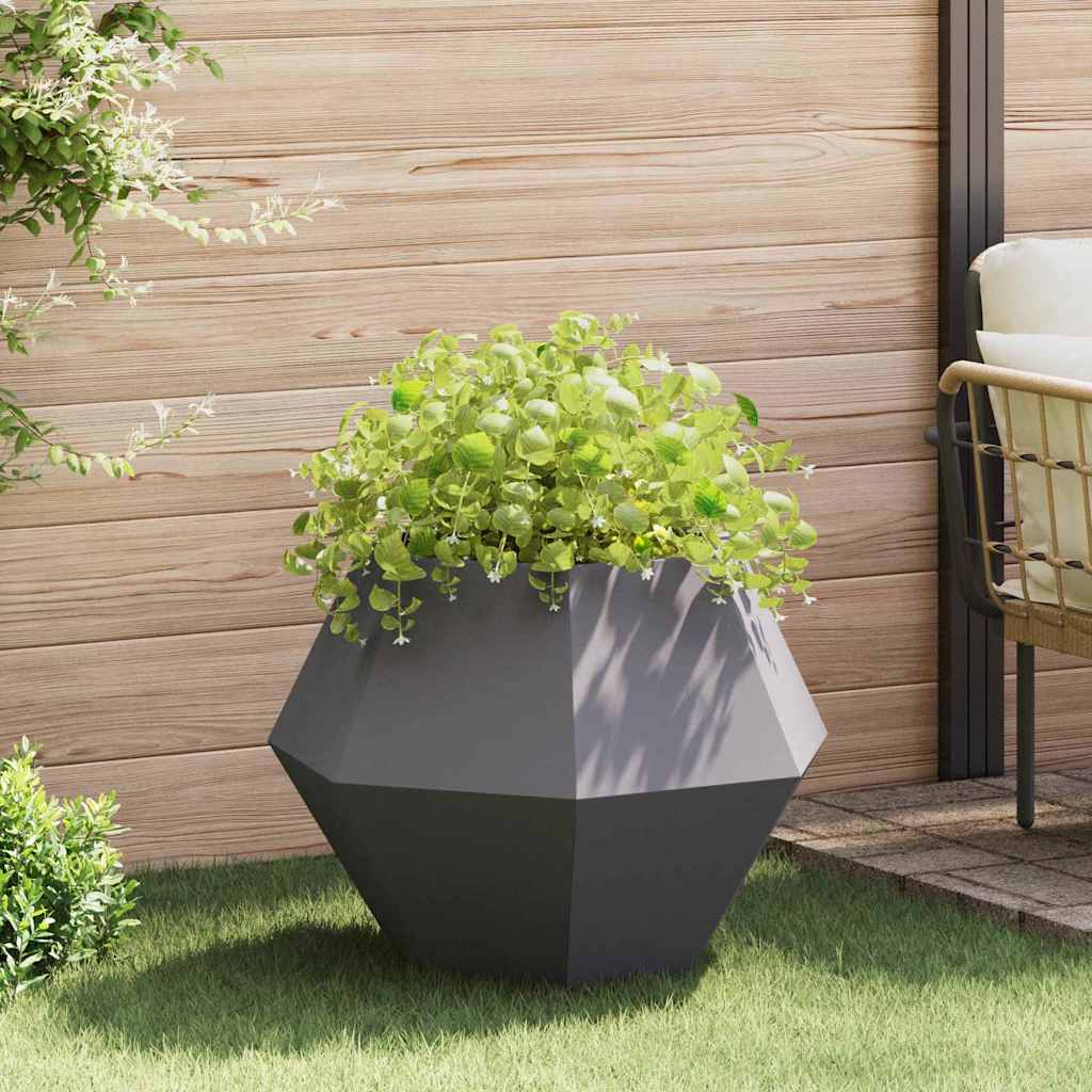 Plantekasse Sort 75 x 75 x 60 cm Stål