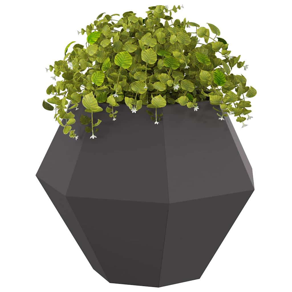 Plantekasse Sort 75 x 75 x 60 cm Stål