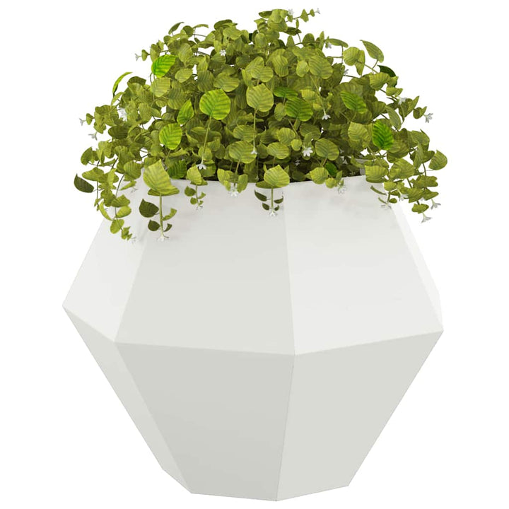 Plantekasse Hvid 75 x 75 x 60 cm Stål
