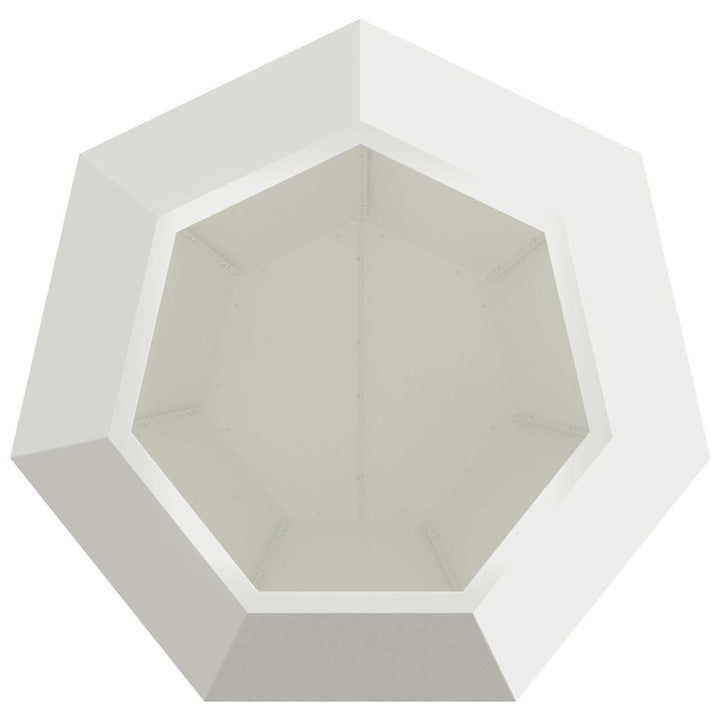 Plantekasse Hvid 75 x 75 x 60 cm Stål