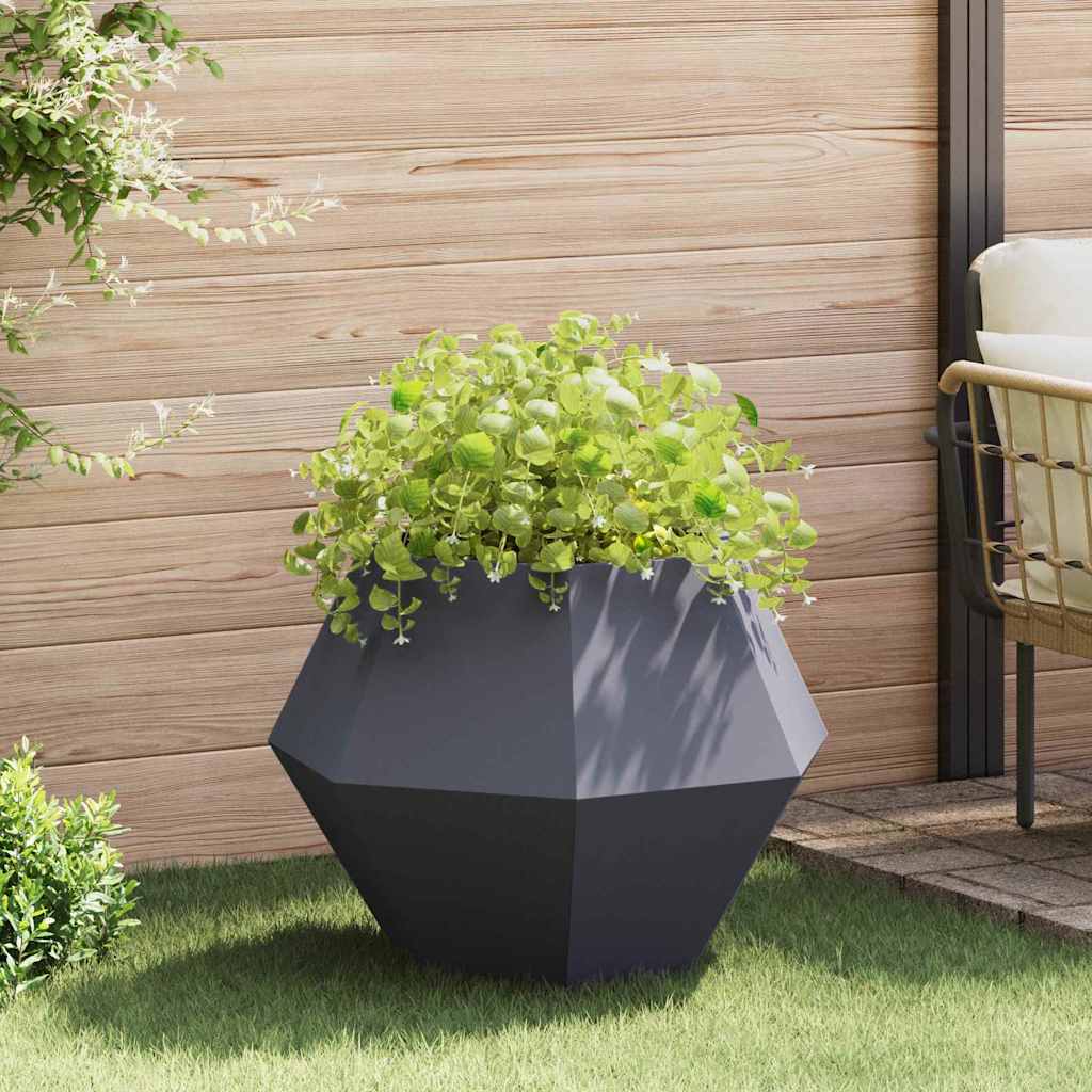 Plantekasse Antracit 75 x 75 x 60 cm Stål
