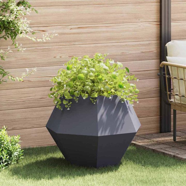 Plantekasse Antracit 75 x 75 x 60 cm Stål
