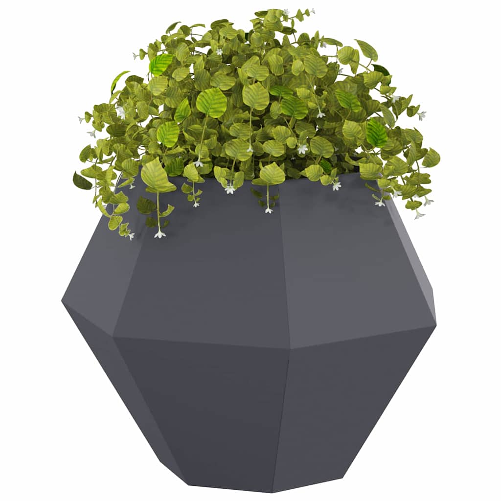 Plantekasse Antracit 75 x 75 x 60 cm Stål
