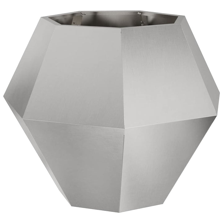 Plantekasse 2 stk. Sølv 75 x 75 x 60 cm Rustfrit stål