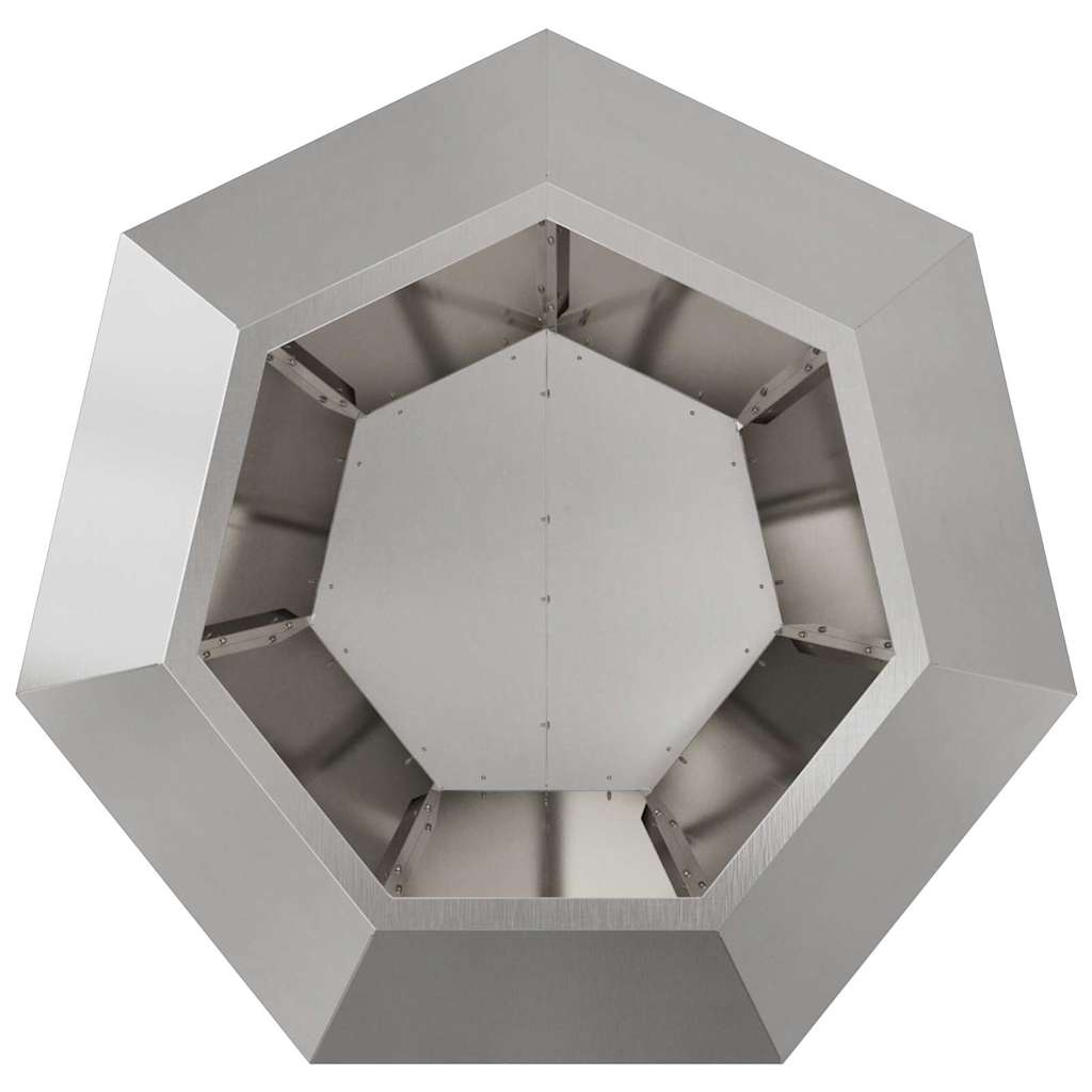 Plantekasse 2 stk. Sølv 75 x 75 x 60 cm Rustfrit stål