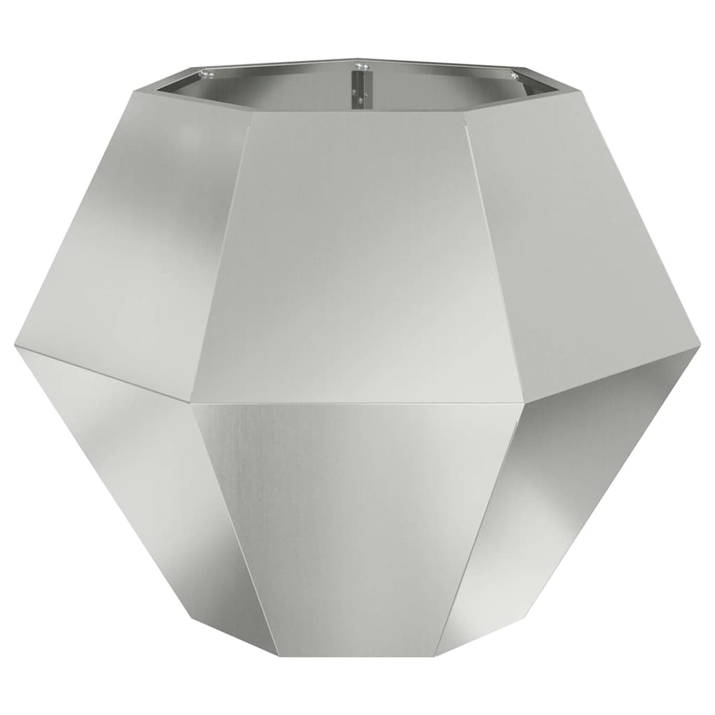 Plantekasse Sølv 75 x 75 x 60 cm Galvaniseret stål