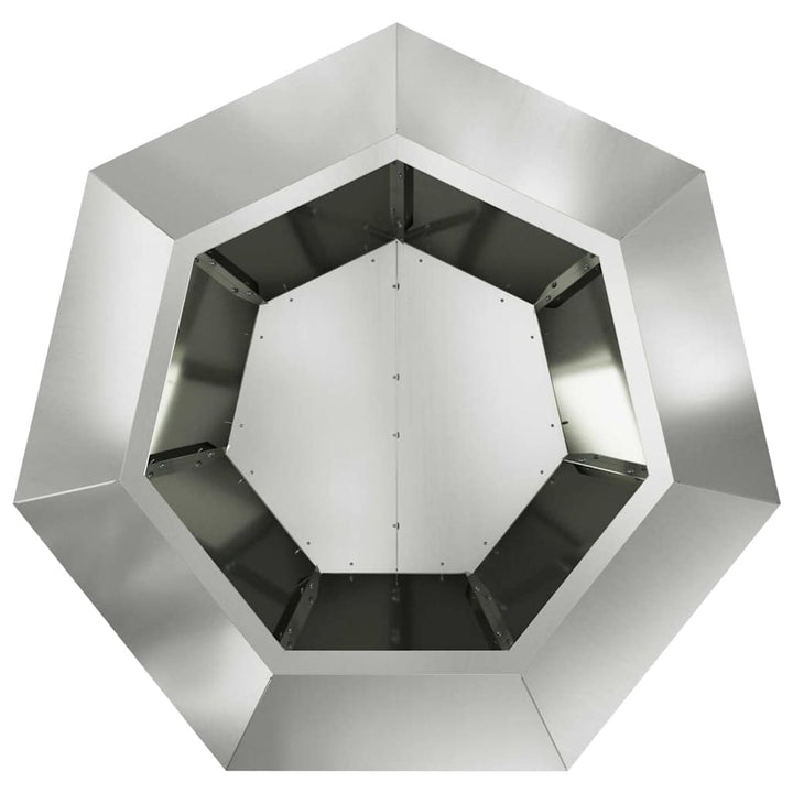 Plantekasse Sølv 75 x 75 x 60 cm Galvaniseret stål