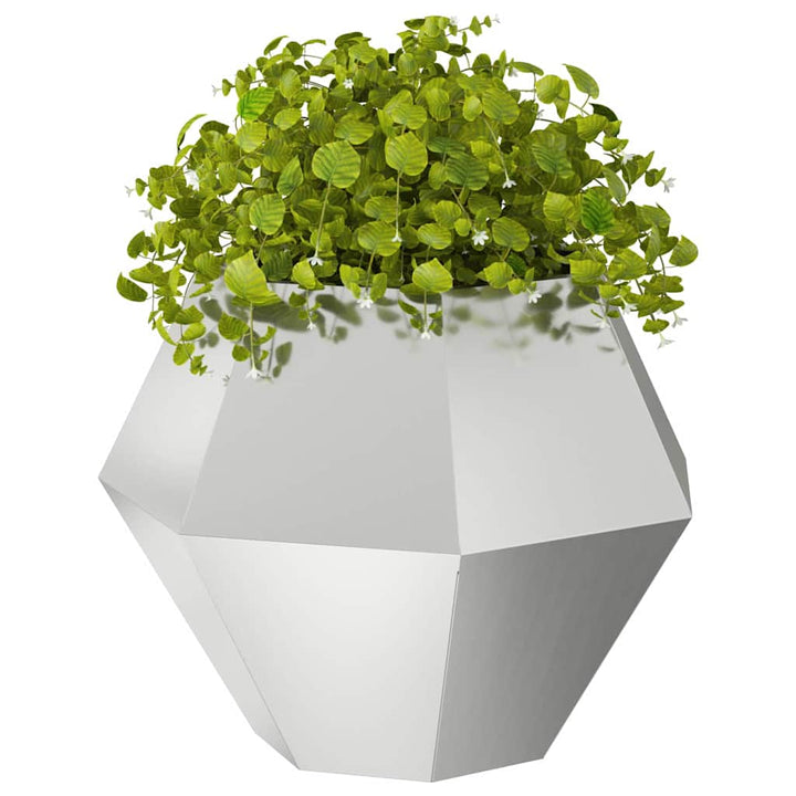 Plantekasse 2 stk. Sølv 75 x 75 x 60 cm Galvaniseret stål