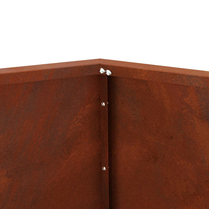 Plantekasse 2 pcs Rusten 75 x 75 x 60 cm Cortenstål