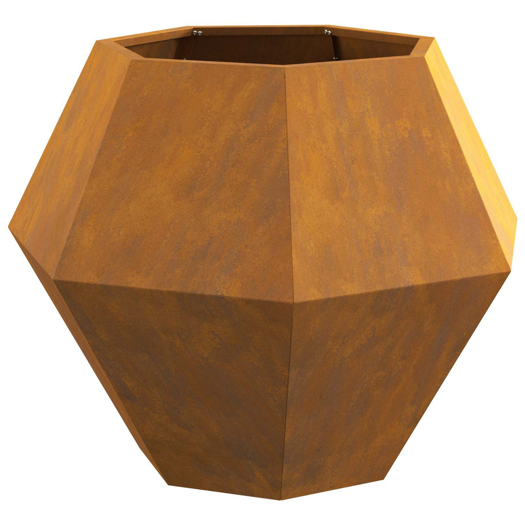 Plantekasse 2 pcs Rusten 75 x 75 x 60 cm Cortenstål