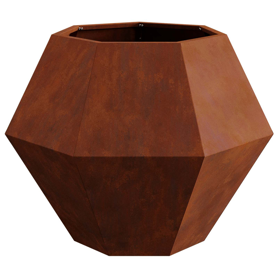 Plantekasse 2 pcs Rusten 75 x 75 x 60 cm Cortenstål