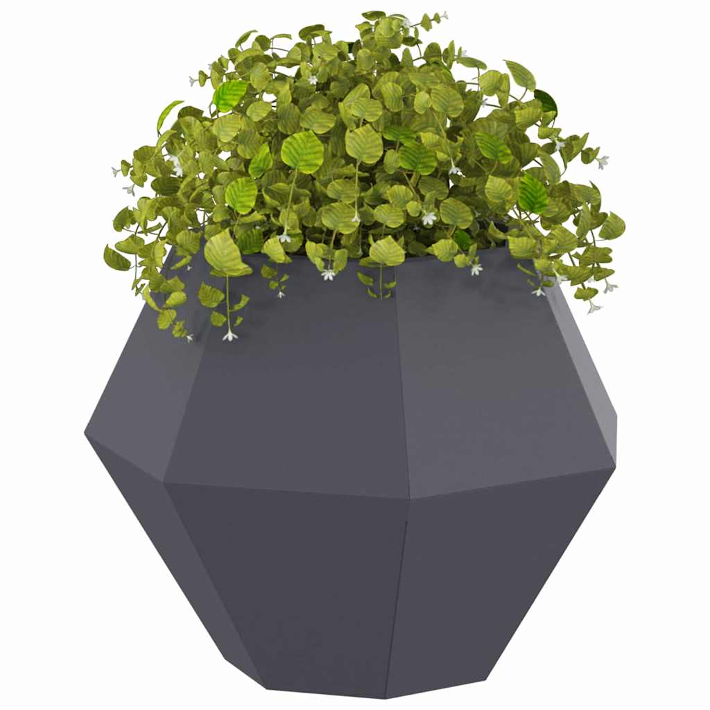 Plantekasse 2 stk. Antracit 50 x 50 x 40 cm Stål
