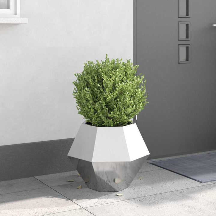 Plantekasse Sølv 50 x 50 x 40 cm Rustfrit stål
