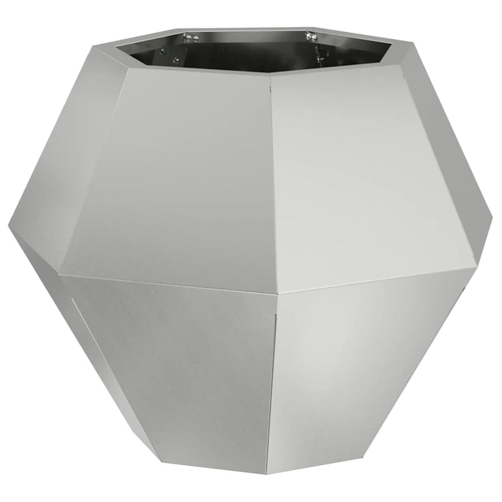 Plantekasse Sølv 50 x 50 x 40 cm Galvaniseret stål