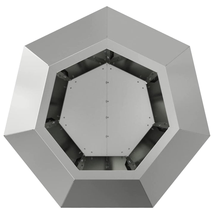 Plantekasse Sølv 50 x 50 x 40 cm Galvaniseret stål