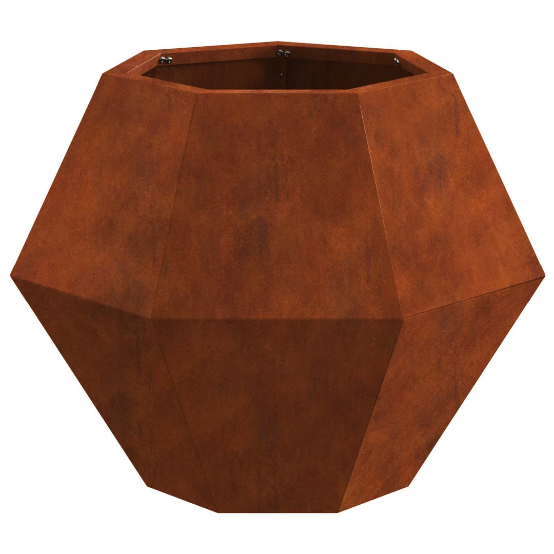 Plantekasse 2 stk. Rusten 50 x 50 x 40 cm Cortenstål