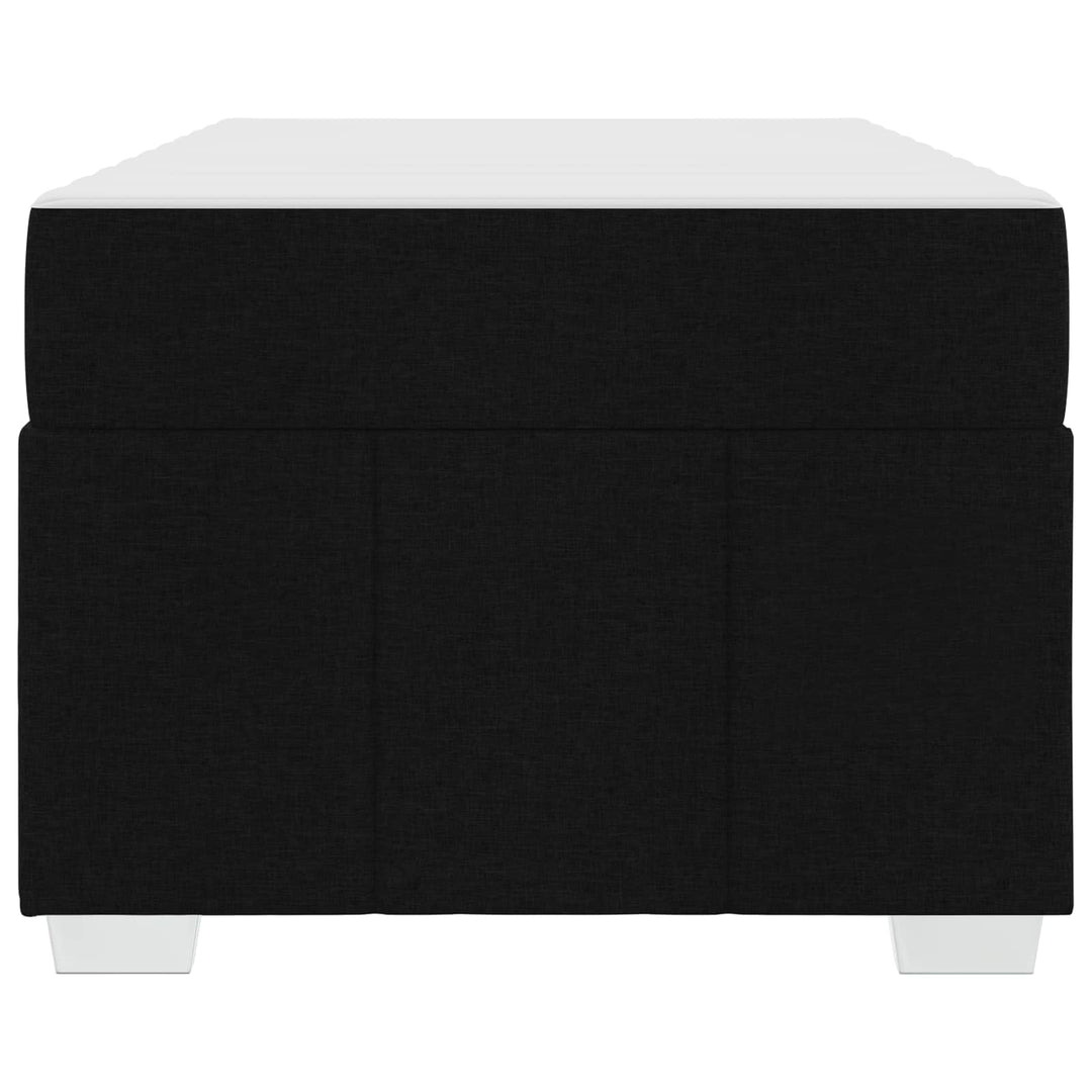 Sengestel med madras Sort 90 x 200 cm Stof