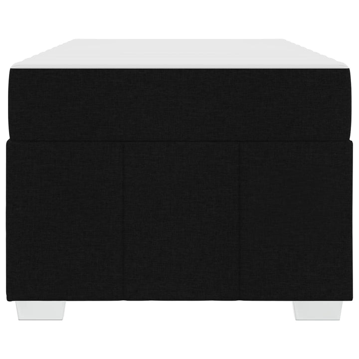 Sengestel med madras Sort 90 x 200 cm Stof