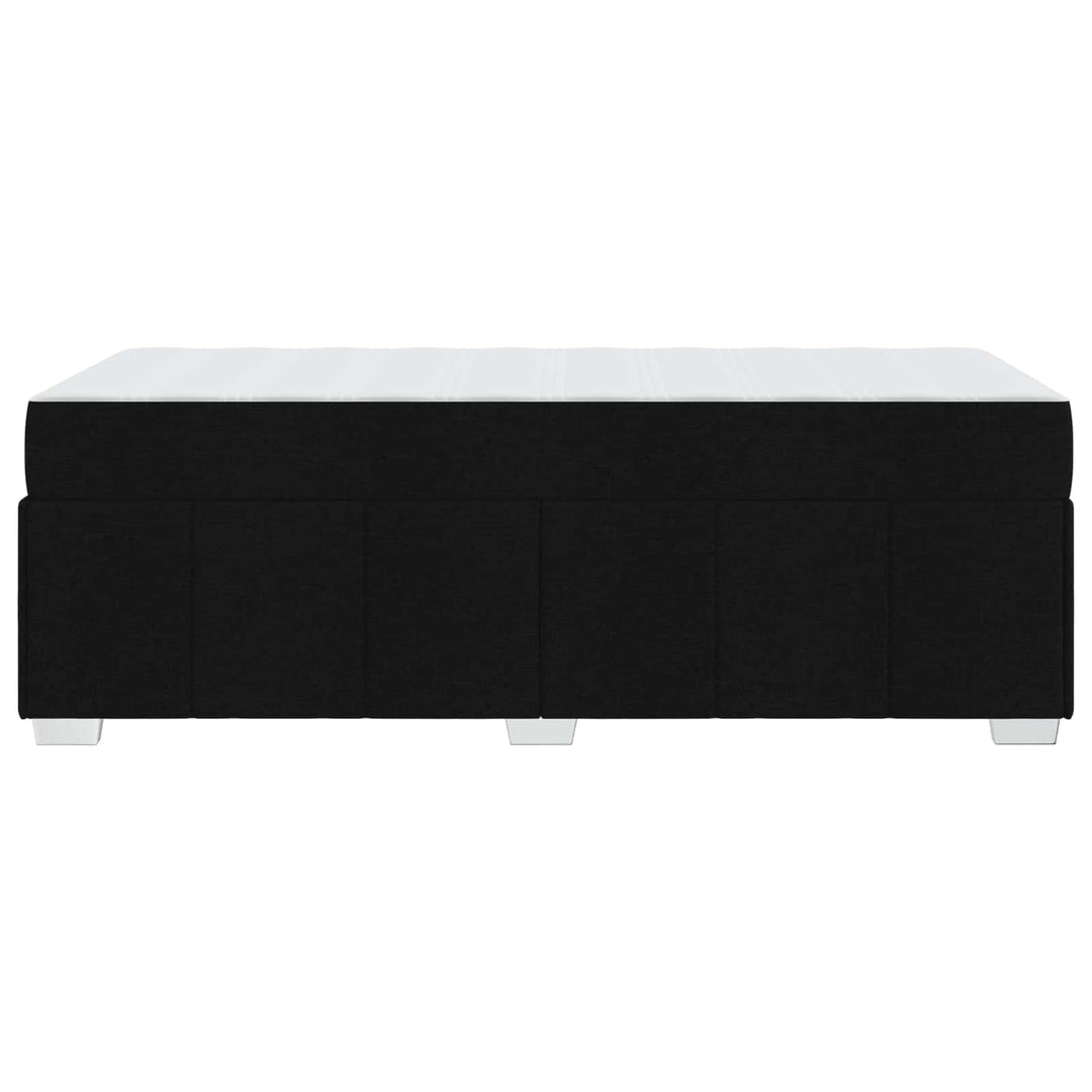 Sengestel med madras Sort 90 x 200 cm Stof